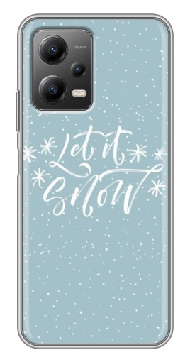 Чехол с картинкой "Let it Snow" для Xiaomi POCO X5 (5G)