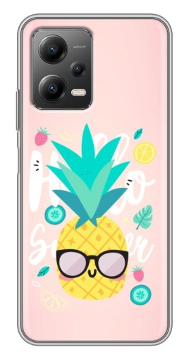 Чехол с печатью "Летний ананас" для Xiaomi POCO X5 (5G)