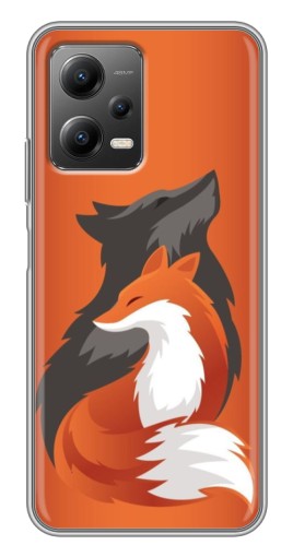 Чехол с печатью "Лиса ART" для Xiaomi POCO X5 (5G)