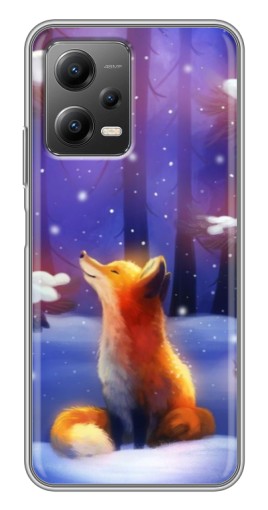 Чехол с принтом "Лисичка в лесу" для Xiaomi POCO X5 (5G)