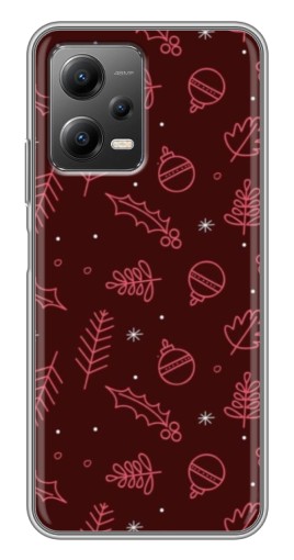 Чехол с картинкой "Листочки и шары" для Xiaomi POCO X5 (5G)