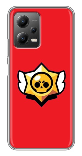 Чехол с принтом "Лого на красном" для Xiaomi POCO X5 (5G)