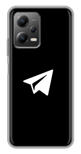 Чехол с принтом "Лого Телеграм" для Xiaomi POCO X5 (5G)