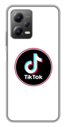 Чехол с картинкой "Лого Тик Ток" для Xiaomi POCO X5 (5G)