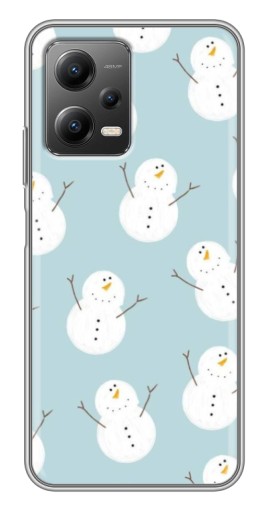 Чехол с картинкой "Маленькие снеговики" для Xiaomi POCO X5 (5G)