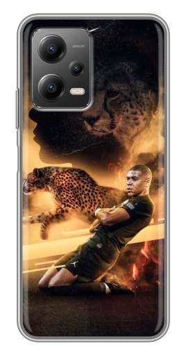 Чехол с печатью "Мбаппе пантера" для Xiaomi POCO X5 (5G)