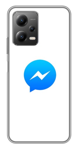 Силиконовый чехол с изображением "messenger logo" для Xiaomi POCO X5 (5G)