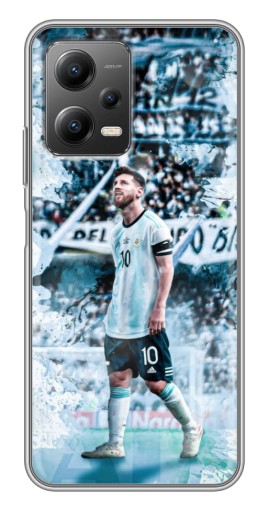 Чехол с печатью "Месси в Аргентине" для Xiaomi POCO X5 (5G)