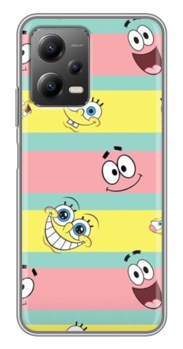 Чехол с печатью "Мордашки" для Xiaomi POCO X5 (5G)
