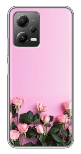 Чехол с картинкой "Нежные розы" для Xiaomi POCO X5 (5G)