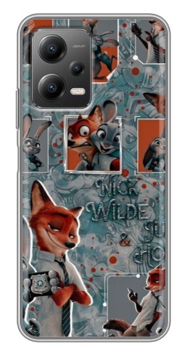 Чехол с принтом "Ник и Джуди" для Xiaomi POCO X5 (5G)