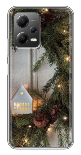 Чехол с печатью "Новогодний венок" для Xiaomi POCO X5 (5G)