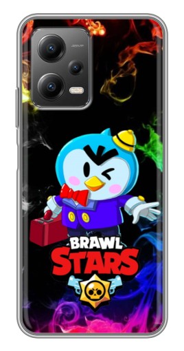 Чехол с картинкой "Пингвин с игры" для Xiaomi POCO X5 (5G)