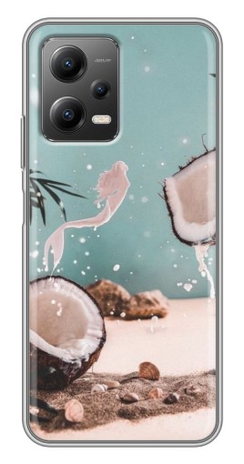 Силиконовый чехол с изображением "Половинки кокоса" для Xiaomi POCO X5 (5G)