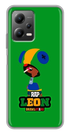 Чехол с картинкой "RAP Leon" для Xiaomi POCO X5 (5G)