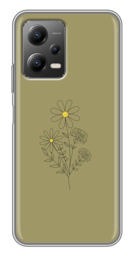 Чехол с картинкой "Рисунок ромашка" для Xiaomi POCO X5 (5G)