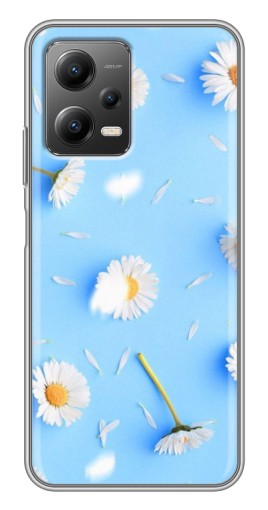 Чехол с печатью "Ромашковый фон" для Xiaomi POCO X5 (5G)