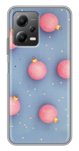 Силиконовый чехол с изображением "Розовые шары" для Xiaomi POCO X5 (5G)