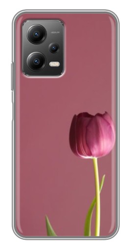 Силиконовый чехол с изображением "Розовый тюльпан" для Xiaomi POCO X5 (5G)