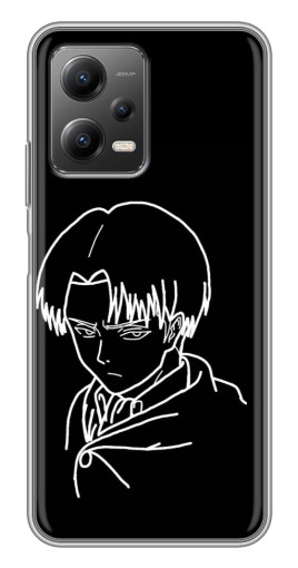 Чехол с картинкой "Силуэт Леви" для Xiaomi POCO X5 (5G)