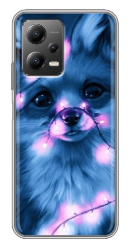 Чехол с принтом "Синяя лисичка" для Xiaomi POCO X5 (5G)