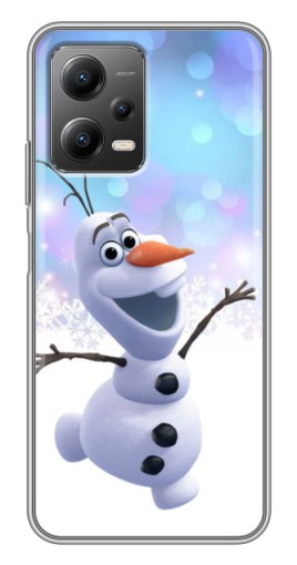 Чехол с принтом "Снеговик Олаф" для Xiaomi POCO X5 (5G)
