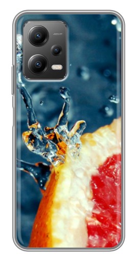 Чехол с картинкой "Сочный грейпфрут" для Xiaomi POCO X5 (5G)