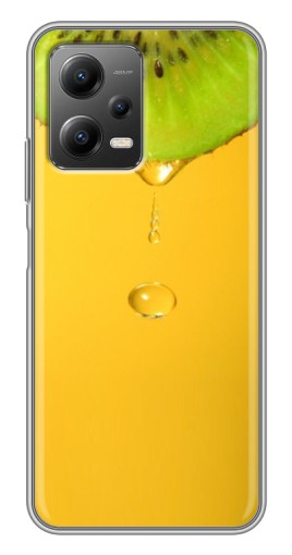 Силиконовый чехол с изображением "Сочный Kiwi" для Xiaomi POCO X5 (5G)