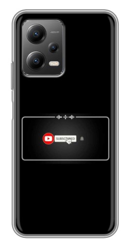 Силиконовый чехол с изображением "subscribed" для Xiaomi POCO X5 (5G)
