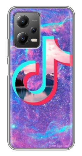 Чехол с печатью "ТикТок мраморный" для Xiaomi POCO X5 (5G)