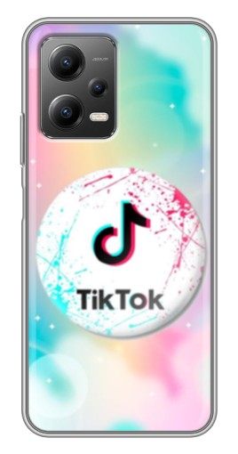 Чехол с принтом "TikTok принт" для Xiaomi POCO X5 (5G)