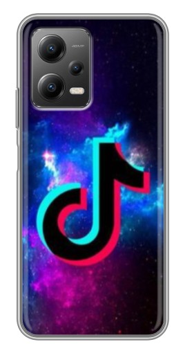 Чехол с печатью "ТикТок в космосе" для Xiaomi POCO X5 (5G)