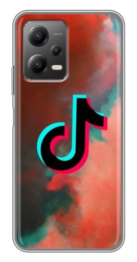 Чехол с картинкой "ТикТок в тучах" для Xiaomi POCO X5 (5G)