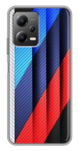 Силиконовый чехол с изображением "Цвета лого БМВ" для Xiaomi POCO X5 (5G)