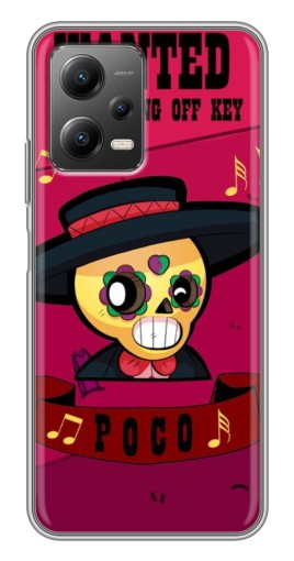 Чехол с печатью "WANTED POCO" для Xiaomi POCO X5 (5G)