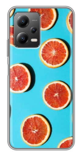 Чехол с принтом "Яркие грейпфруты" для Xiaomi POCO X5 (5G)