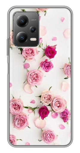 Силиконовый чехол с изображением "Яркие розы" для Xiaomi POCO X5 (5G)