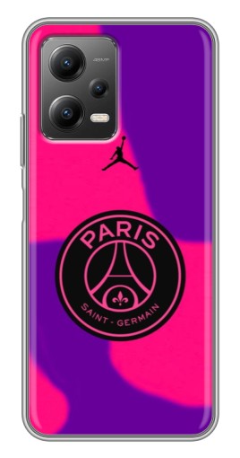 Чехол с принтом "Яркий лого PSG" для Xiaomi POCO X5 (5G)