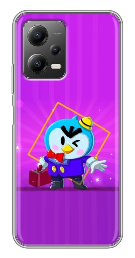 Чехол с картинкой "Яркий пингвин" для Xiaomi POCO X5 (5G)