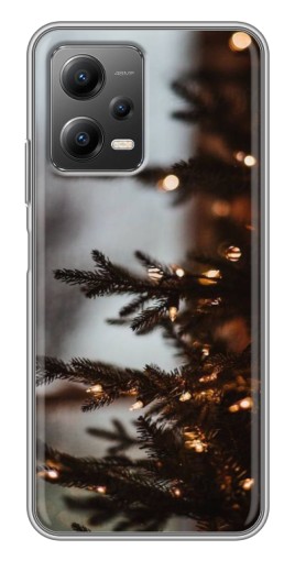 Силиконовый чехол с изображением "Елка с гирляндой" для Xiaomi POCO X5 (5G)