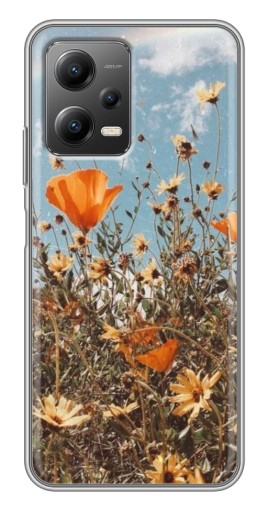 Чехол с картинкой "Желтые цветы" для Xiaomi POCO X5 (5G)