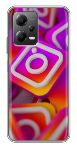 Чехол с печатью "Значки Инстаграм" для Xiaomi POCO X5 (5G)