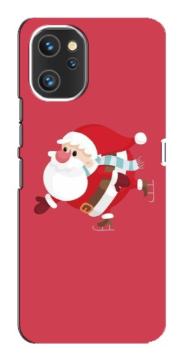 Силиконовый чехол с изображением "Дед Мороз на коньках" для Umidigi A13