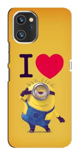 Чехол с принтом "I Love Minion" для Umidigi A13