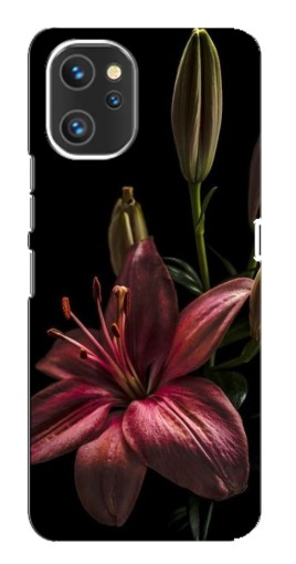 Чехол с печатью "Красная лилия " для Umidigi A13