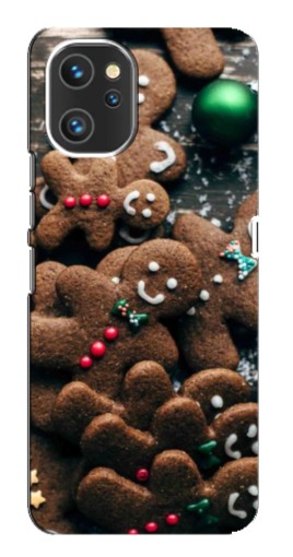 Чехол с картинкой "Новогодние человечки" для Umidigi A13