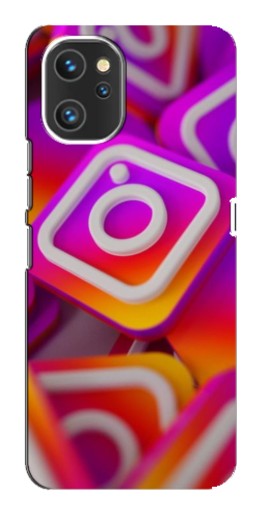 Силиконовый чехол с изображением "Значки Инстаграм" для Umidigi A13 Pro