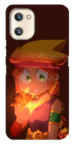 Чехол с картинкой "Amber с огнем" для Umidigi A13s