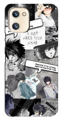 Чехол с печатью "L - Death note" для Umidigi A13s