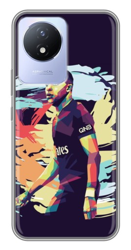 Силиконовый чехол с изображением "ART Mbappe" для Vivo Y02